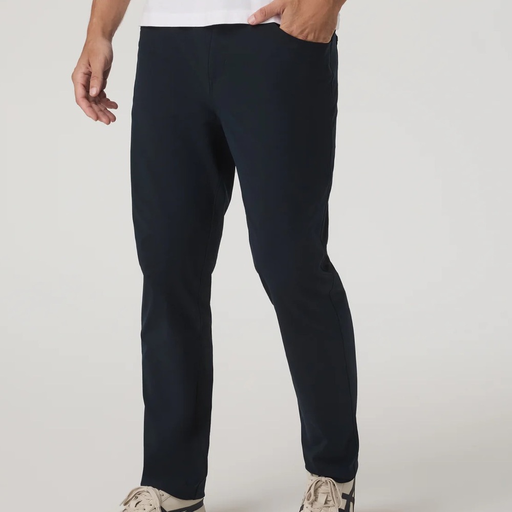 Vuori Men's Meta Pant 5-Pocket Pants Navy Blue 36” Waist / 30" Inseam